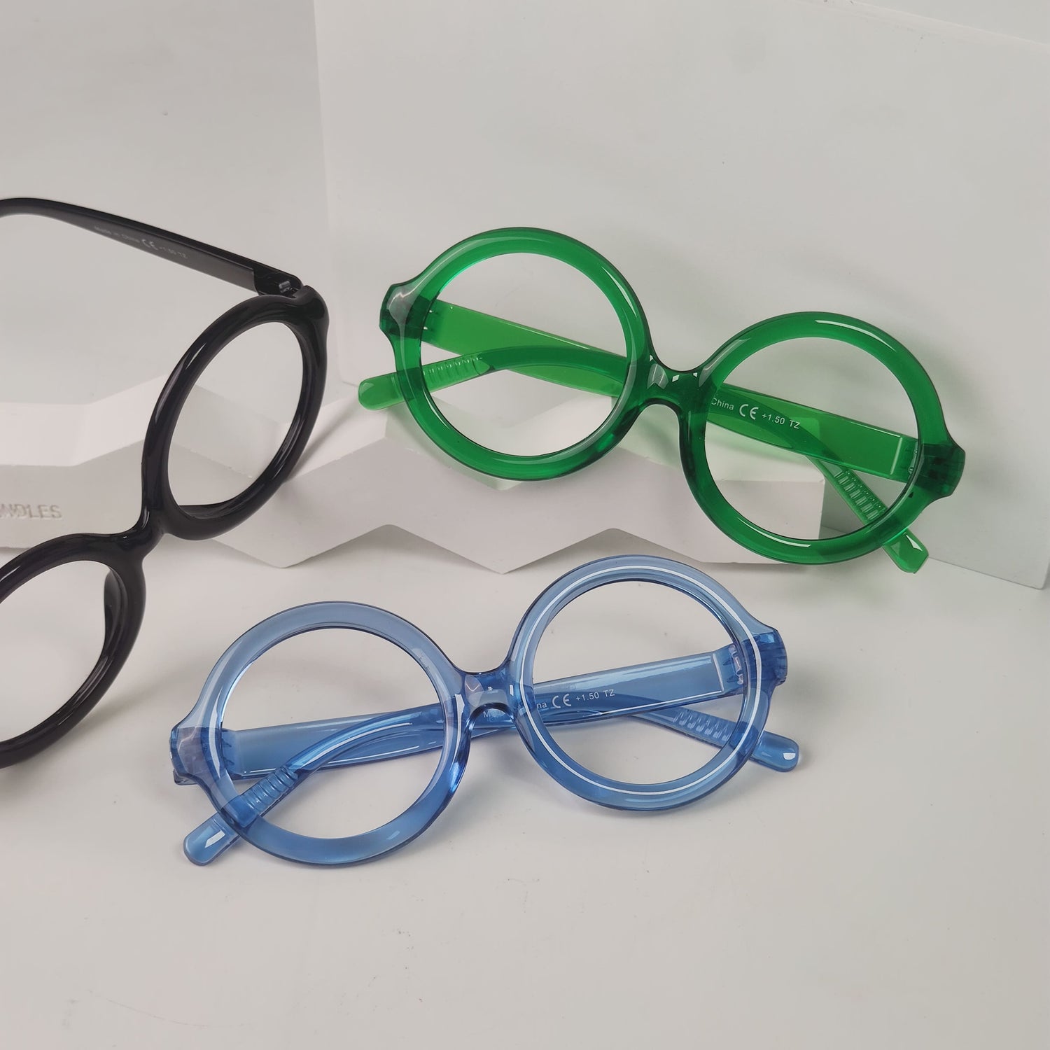 Ring Design Metalless Screwless Thick Spring Hinge Reading Glasses R2313 - eyekeeper.com