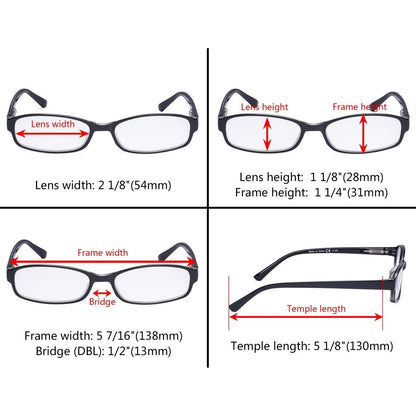 10 Pack Retro Fashion Small Lens Reading Glasses R908Keyekeeper.com