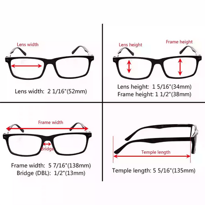 10 Pack Retro square Reading Glasses Include Sunshine Glasses R899Xeyekeeper.com