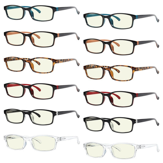 10 Pack Stylish Comfortable Computer Reading Glasses CG177eyekeeper.com