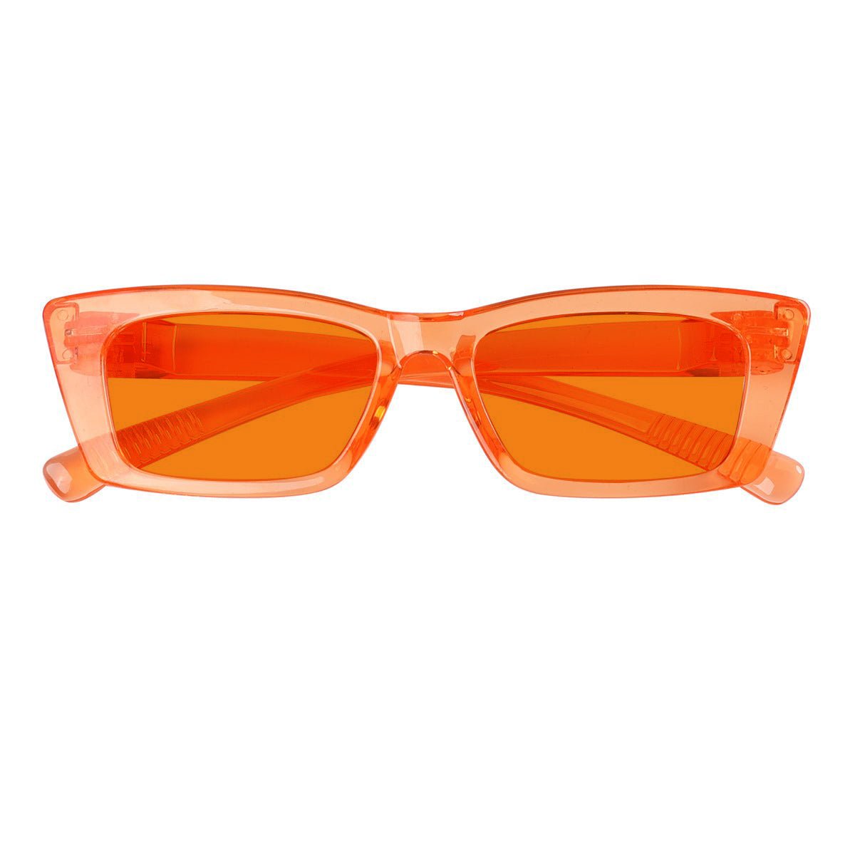 100% Blue Blocking Orange Lens Cat - eye Glasses Metalless R2501 - B98eyekeeper.com