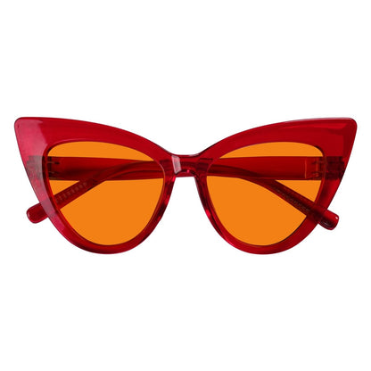 100% Blue Light Blocking Orange Cat - eye Nighttime Glasses R2318 - B98eyekeeper.com