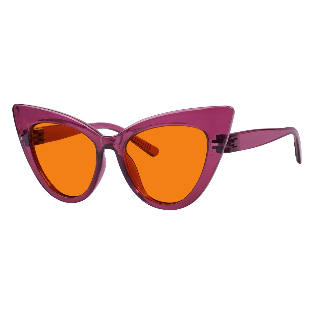 100% Blue Light Blocking Orange Cat - eye Nighttime Glasses R2318 - B98eyekeeper.com