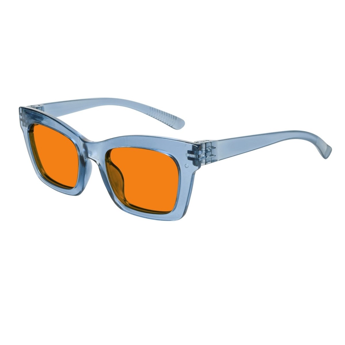 100% Blue Light Blocking Orange Glasses Metalless Screwless R2308 - B98eyekeeper.com