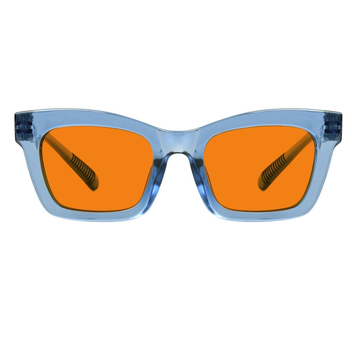 100% Blue Light Blocking Orange Glasses Metalless Screwless R2308 - B98eyekeeper.com