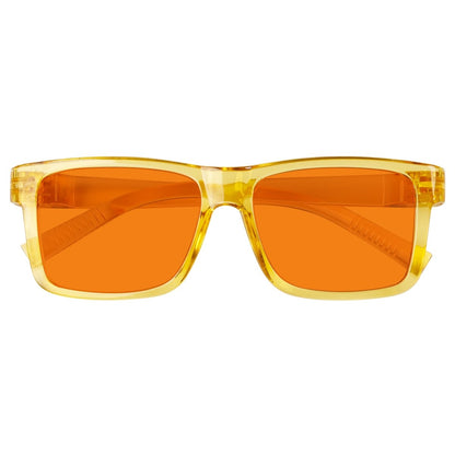 100% Blue Light Blocking Orange Lens Metalless Eyeglasses NR2142 - B98eyekeeper.com