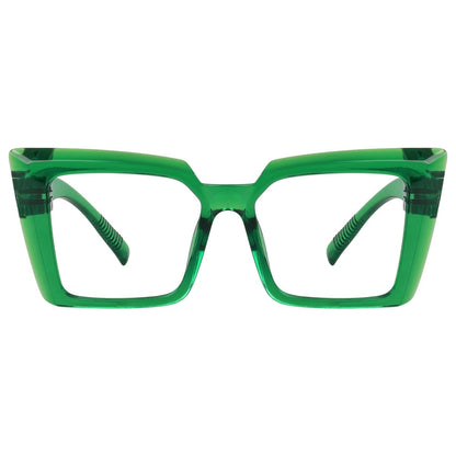 30% Blue Light Blocking Oversized Metalless Screwless Cat - eye Eyeglasses NR2141 - B15eyekeeper.com