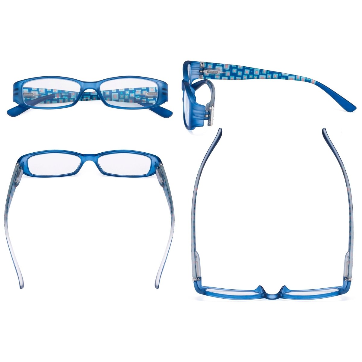 4 Pack Fashion Crystals Pattern Arms Reading Glasses R081Xeyekeeper.com