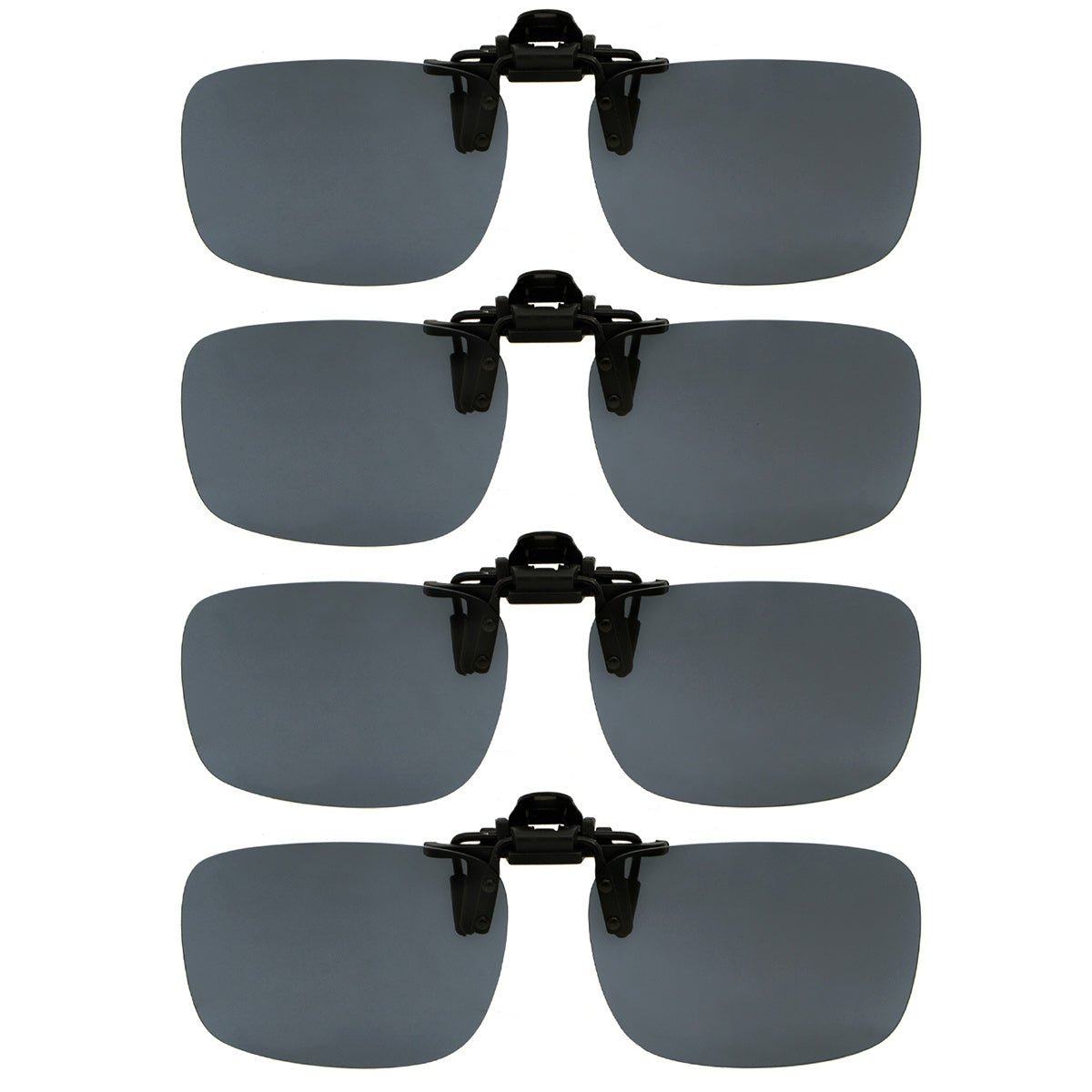 4 Pack Flip up Clip on Sunglasses Polarized JQ3 (60MMx43MM)eyekeeper.com