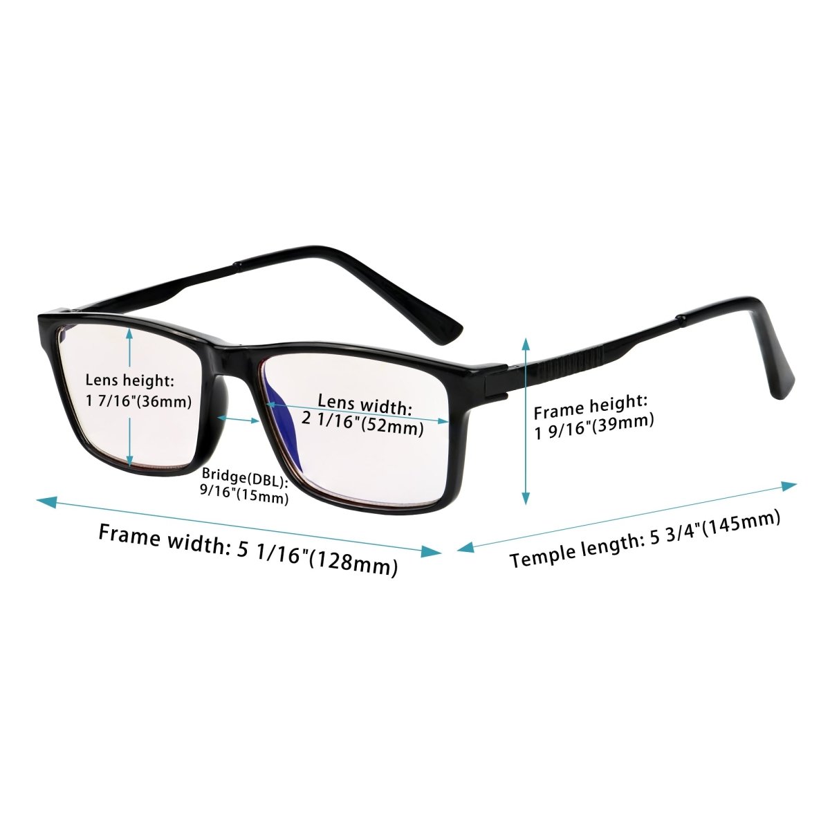 4 Pack Narrow Blue Light Filter Reading Glasses CGTR008eyekeeper.com