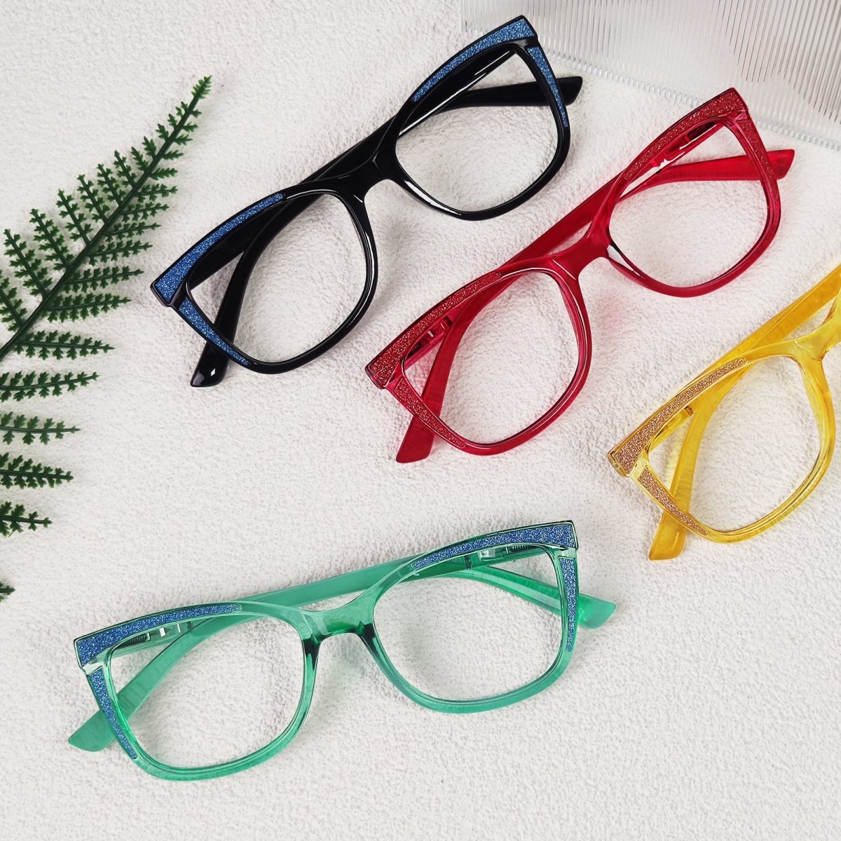 4 Pack Stylish Cat - eye Chic Colorful Reading Glasses R2030eyekeeper.com