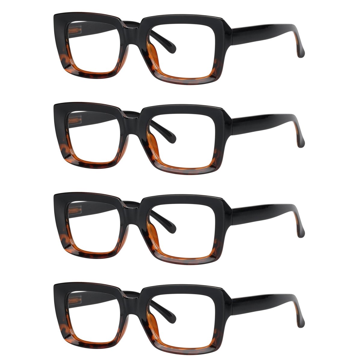 4 Pack Stylish Reading Glasses Fashionable Readers R9107 - 1eyekeeper.com