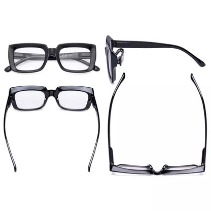 4 Pack Trendy Reading Glasses Thicker Frame Readers R9107eyekeeper.com