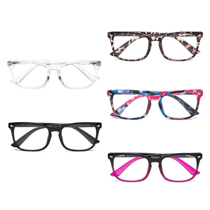 5 Pack Stylish Reading Glasses Pattern Arms Readers RT1801eyekeeper.com