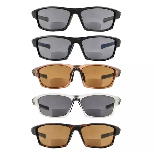 5 Pack TR90 Sports Bifocal Sunglasses Sunshine Readers SG904eyekeeper.com