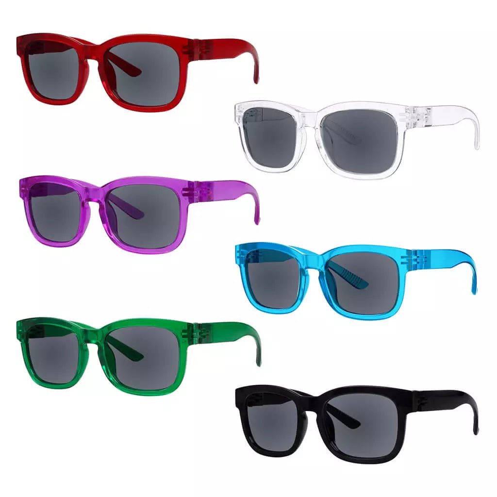 6 Pack Polarized Sunglasses Metalless Screwless Spring Hinge R033PLeyekeeper.com