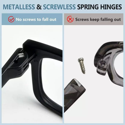 6 Pack Screwless Metalless Oversized Reading Glasses R2316eyekeeper.com