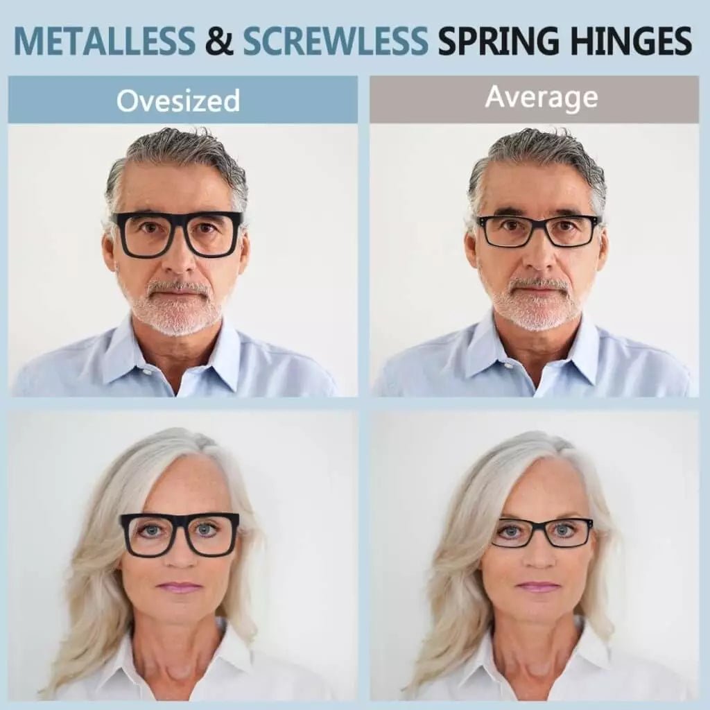 6 Pack Screwless Metalless Oversized Reading Glasses R2316eyekeeper.com