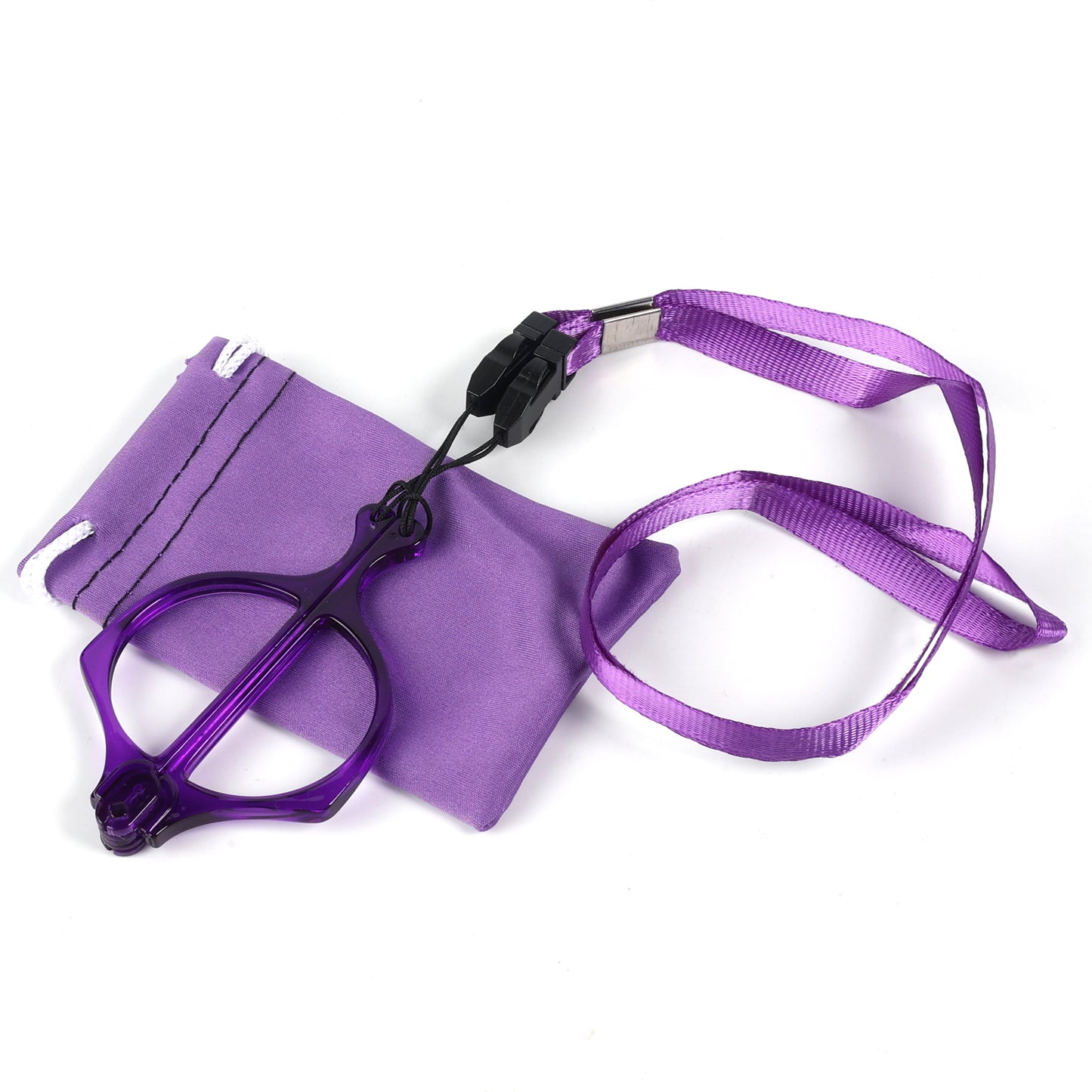 Lupa de mano Gafas de lectura plegables Lectores sin tornillos sin metal con correa para el cuello NR153