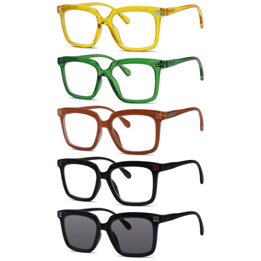 5 Pack Elegantes Gafas de Lectura Lectores de Moda R2108