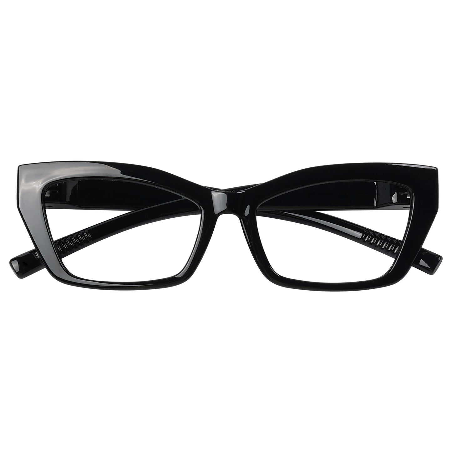 Ojo de gato 30% Gafas sin tornillos sin metal que bloquean la luz azul R2516-B15