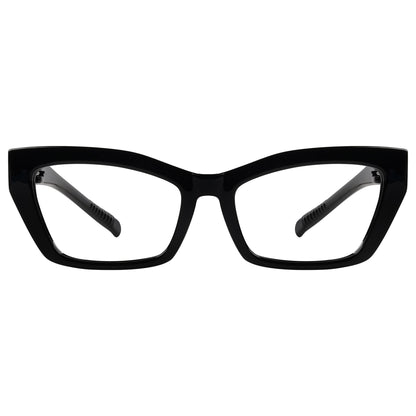 Ojo de gato 30% Gafas sin tornillos sin metal que bloquean la luz azul R2516-B15