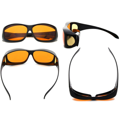 Blue Light Blocking Fitover Glasses Orange Sleeping Eyeglasses DSXM1806eyekeeper.com