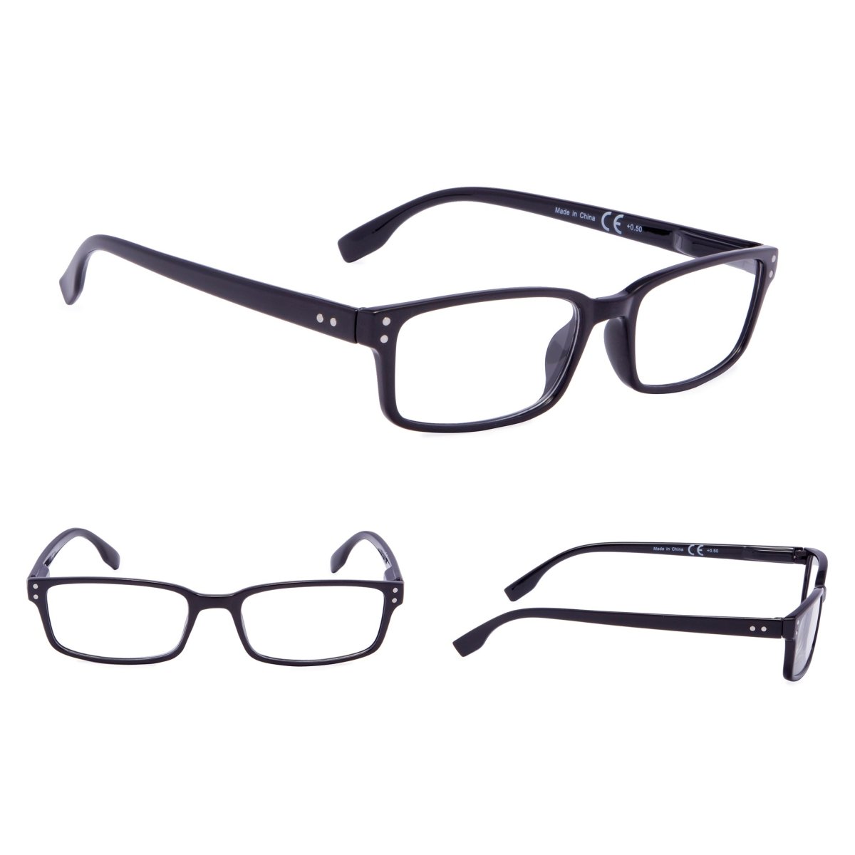 READING GLASSES 3 Pack Stylish Rectangle Readers 3 - R097eyekeeper.com