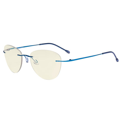 Rimless Pilot Progressive Multifocus Reading Glasses MWK9901Beyekeeper.com