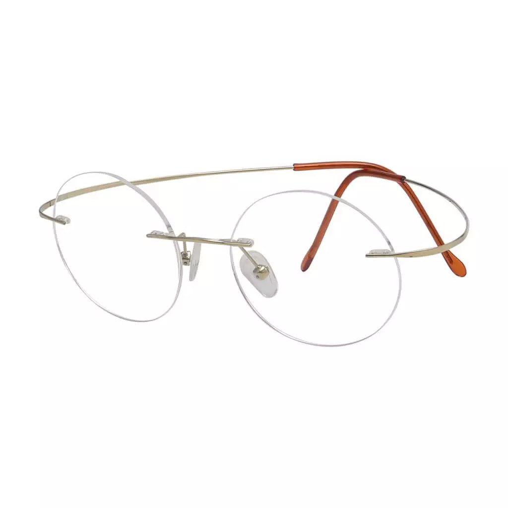 Titanium Rimless Round Reading Glasses Circle Readers R15026eyekeeper.com