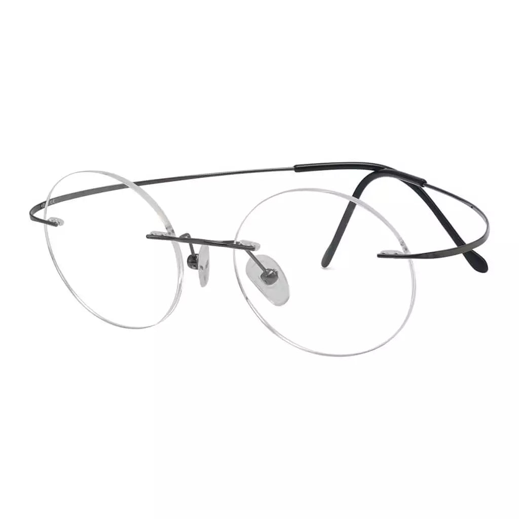 Titanium Rimless Round Reading Glasses Circle Readers R15026eyekeeper.com