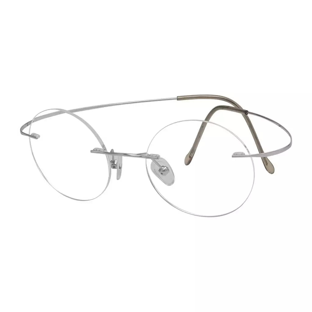 Titanium Rimless Round Reading Glasses Circle Readers R15026eyekeeper.com