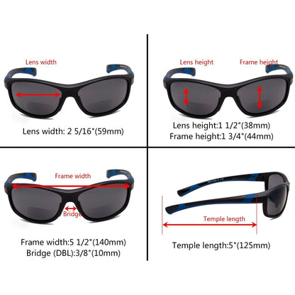 TR90 Frame Sport Bifocal Reading Sunglasses TH6170eyekeeper.com