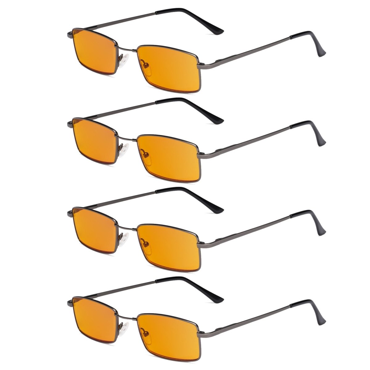 4 Pack Memory Titanium Blue Light Blocking Readers DS1709eyekeeper.com