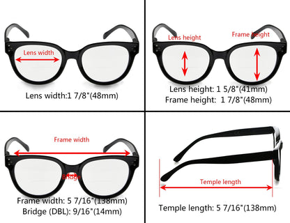 Bifocal Reading Glasses Dimension