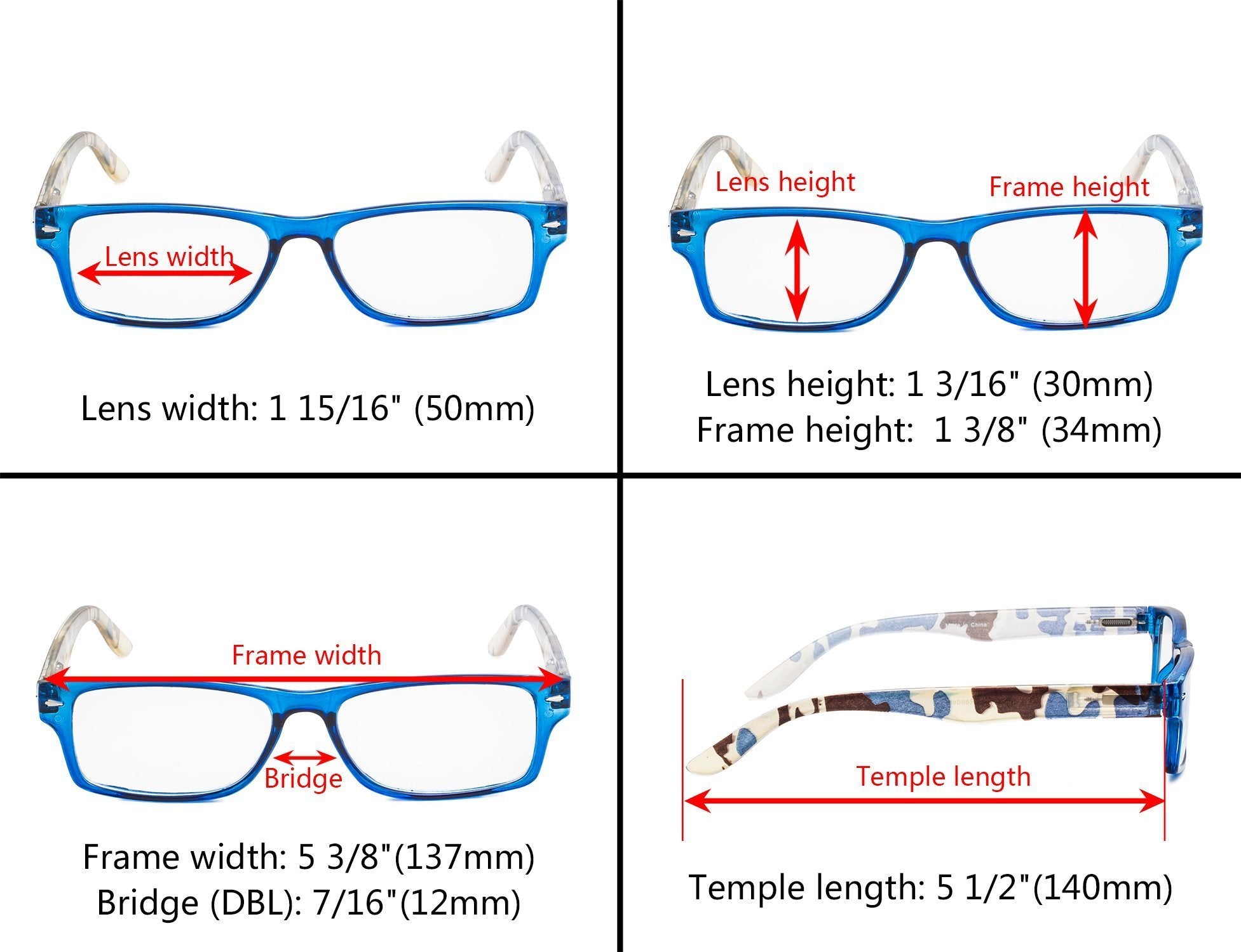 Spring temple reading glasses 2025