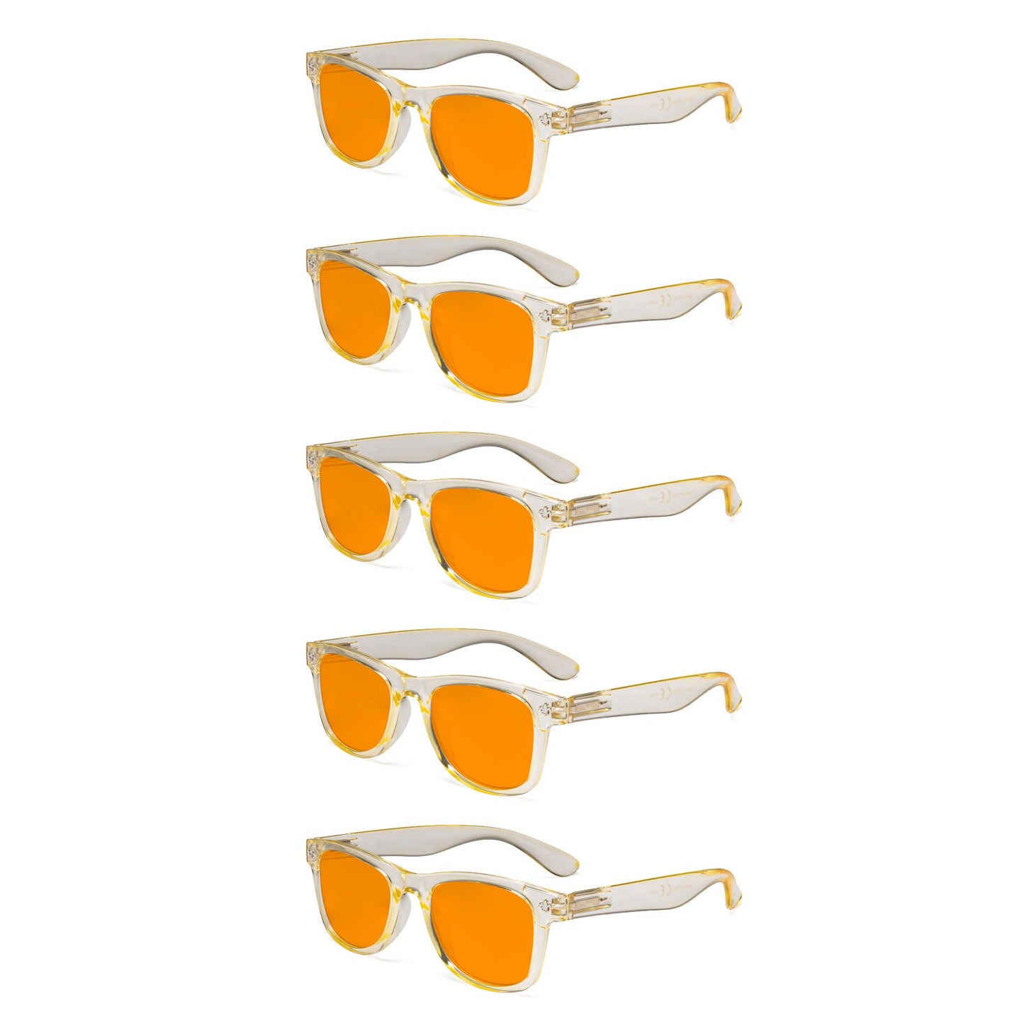 Paquete de 5 Gafas de Lectura Bifocales Gruesas con Bloqueo de Luz Azul DSS027