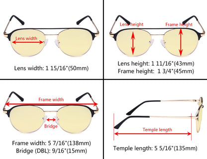 Blue Light Blocking Eyeglasses Dimension