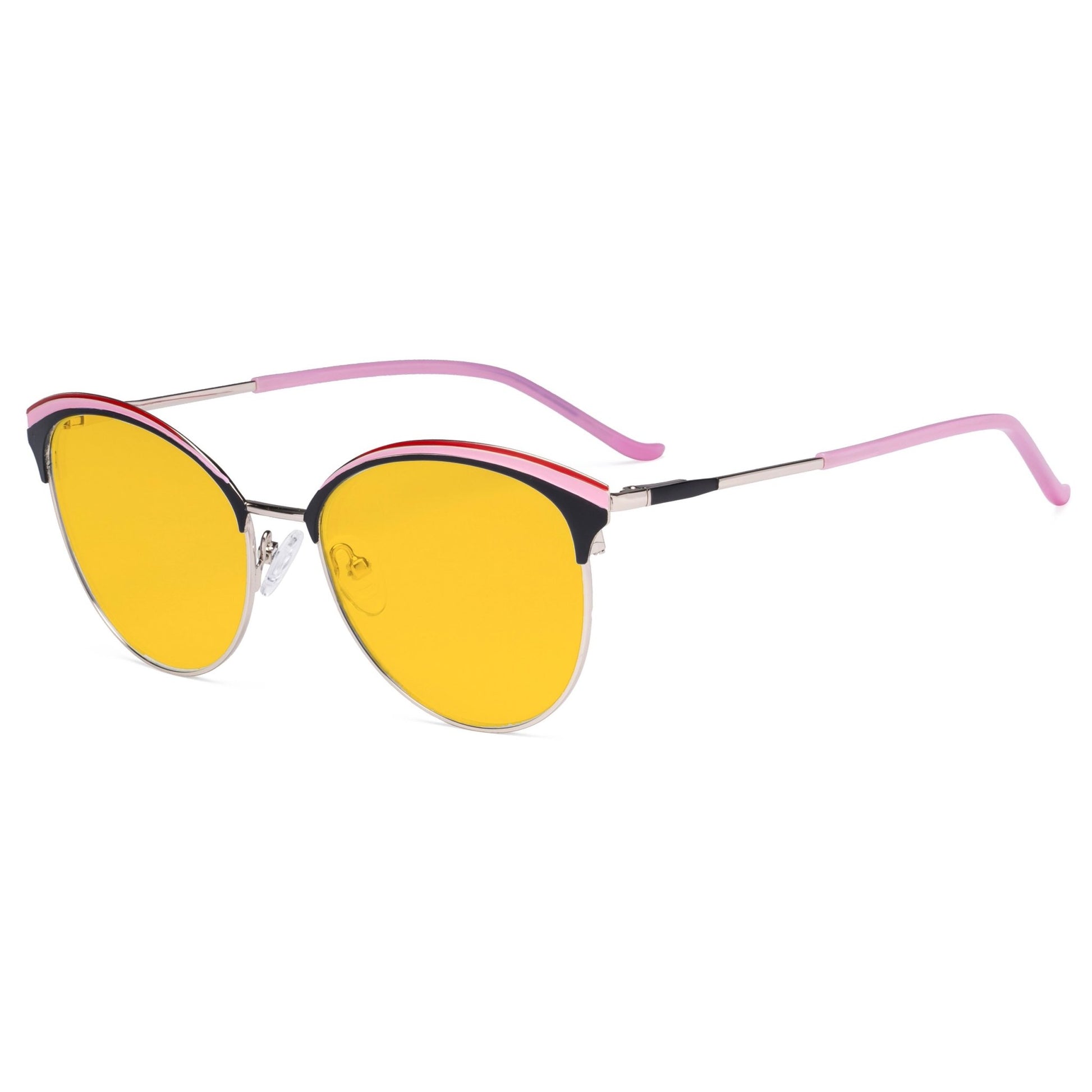 Semi-Rim Computer Eyeglasses Pink LX19030-BB90