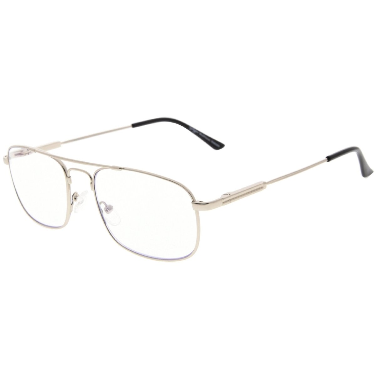 Rectangle Multifocus Progressive Readers Silver M1705