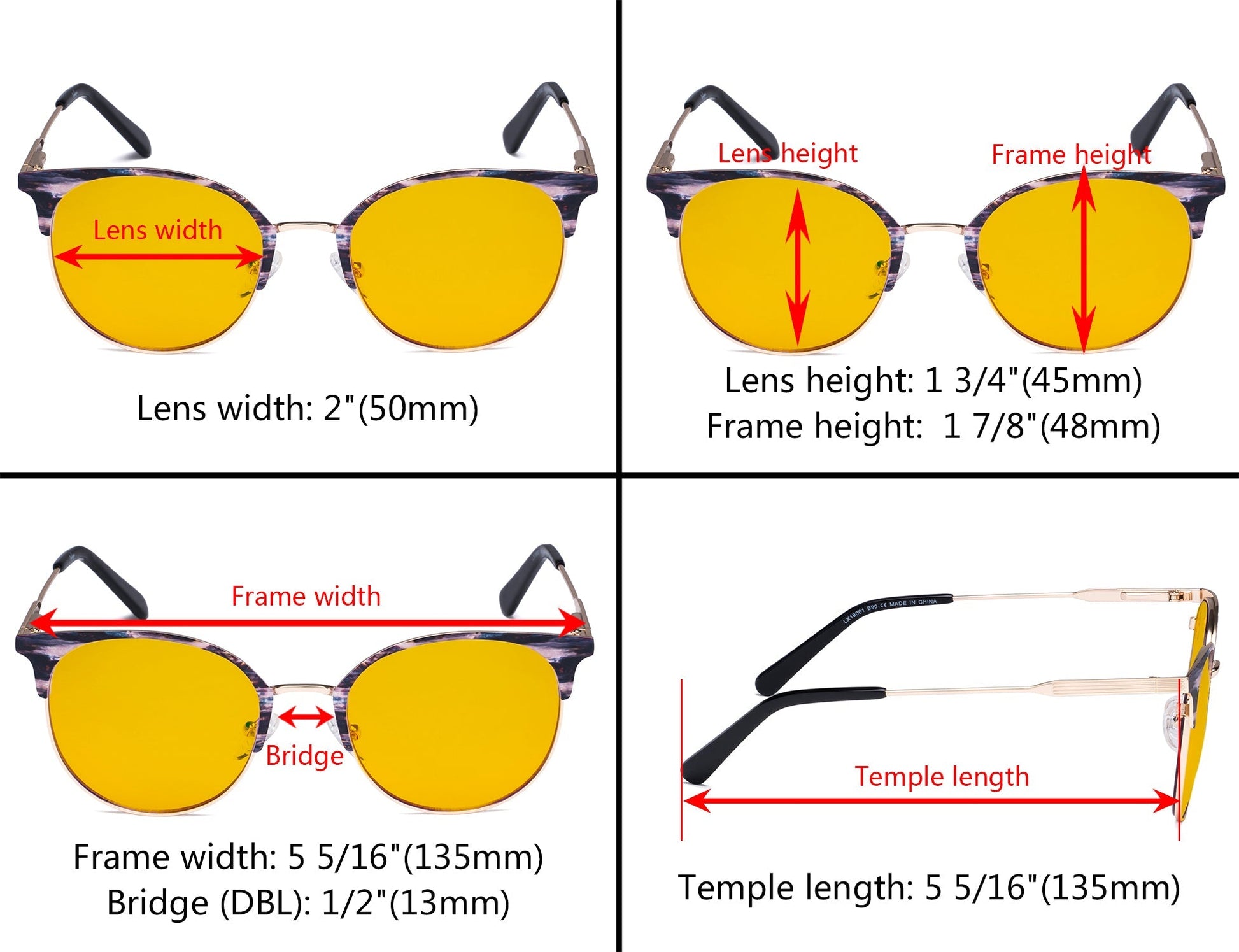 Blue Light Blocking Eyeglasses Dimension